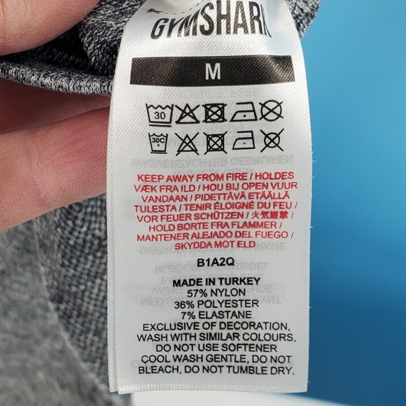 GYMSHARK grey full length workout leggings M - Picture 13 of 16